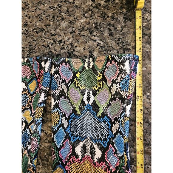 Steve Madden Over the knee boots Multicolor faux snakeprint pointy toe Size 6 - Picture 6 of 7